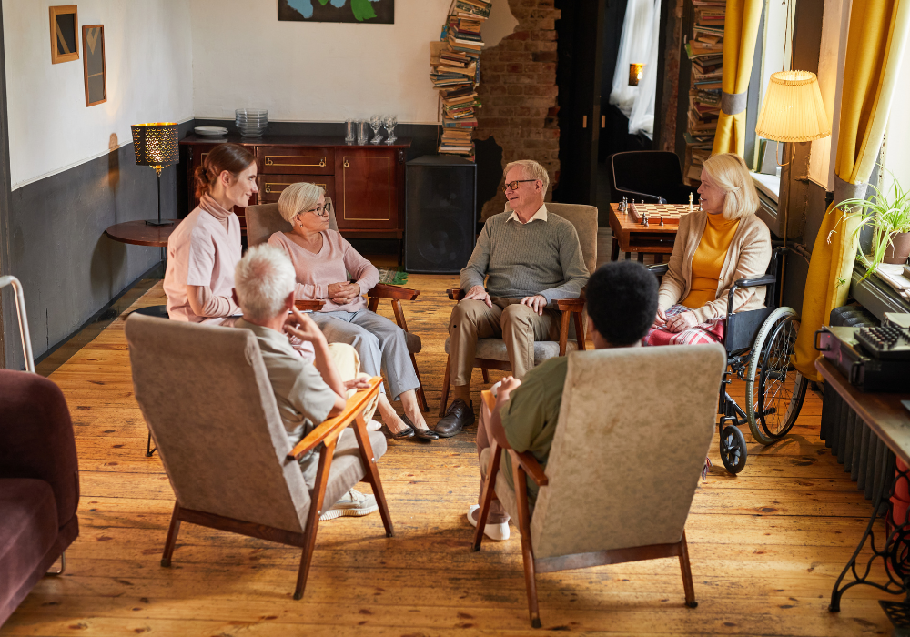 Elderly patient receiving medical care at Lamset Haya Health Care Nursing Homes