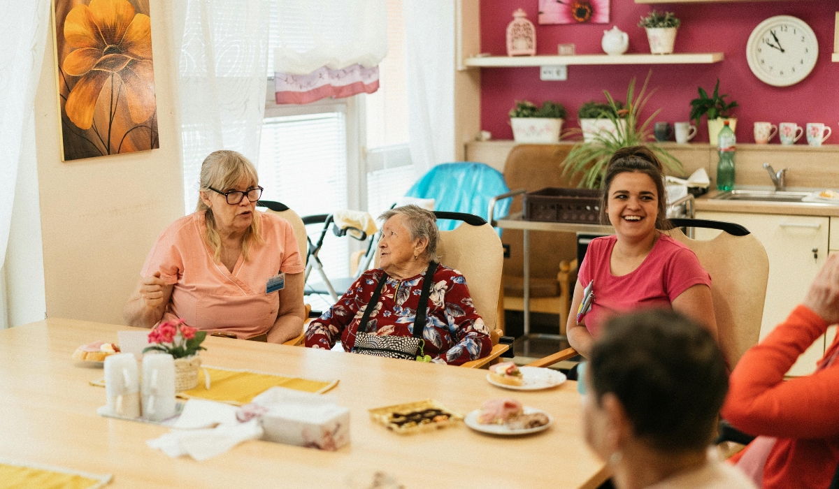 Elderly residents engaging in mental and cognitive activities to enhance memory and focus at Lamset Haya Elderly Care.